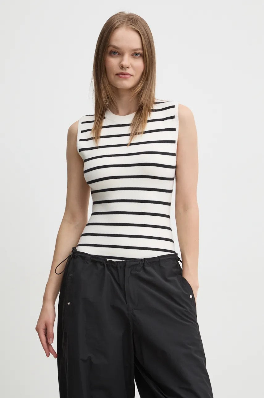 Bodi Abercrombie & Fitch za žene, boja: bež, topli, KI150-4240