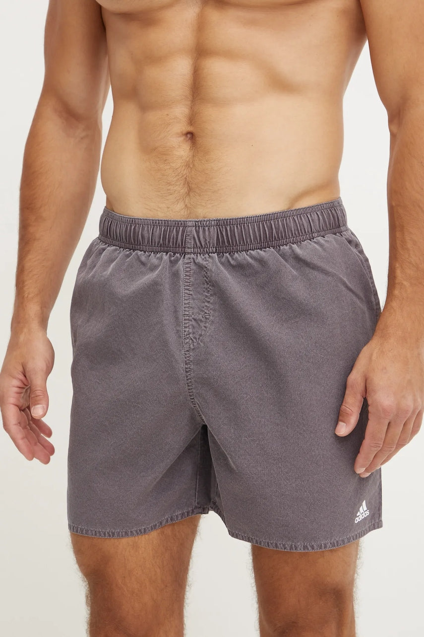 Kratke hlače za kupanje adidas boja: smeđa, IX7586