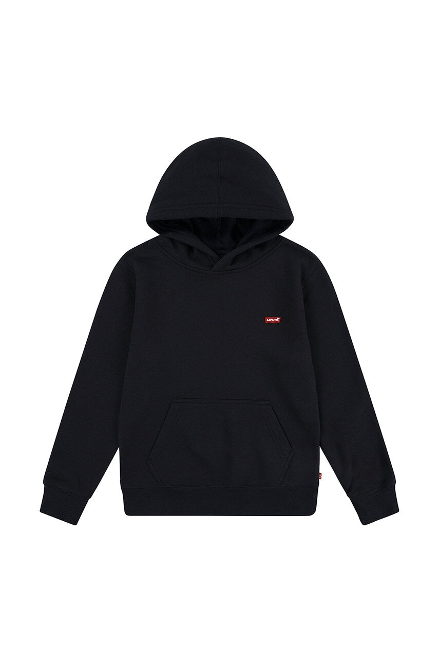 Dječja dukserica Levi's MINI BATWING HOODIE boja: crna, s kapuljačom, bez uzorka, 8EL452