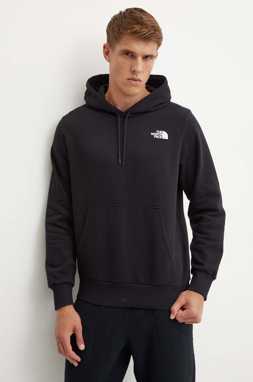 Dukserica The North Face Simple Dome Hoodie za muškarce, boja: crna, s kapuljačom, s tiskom, NF0A89FCJK31
