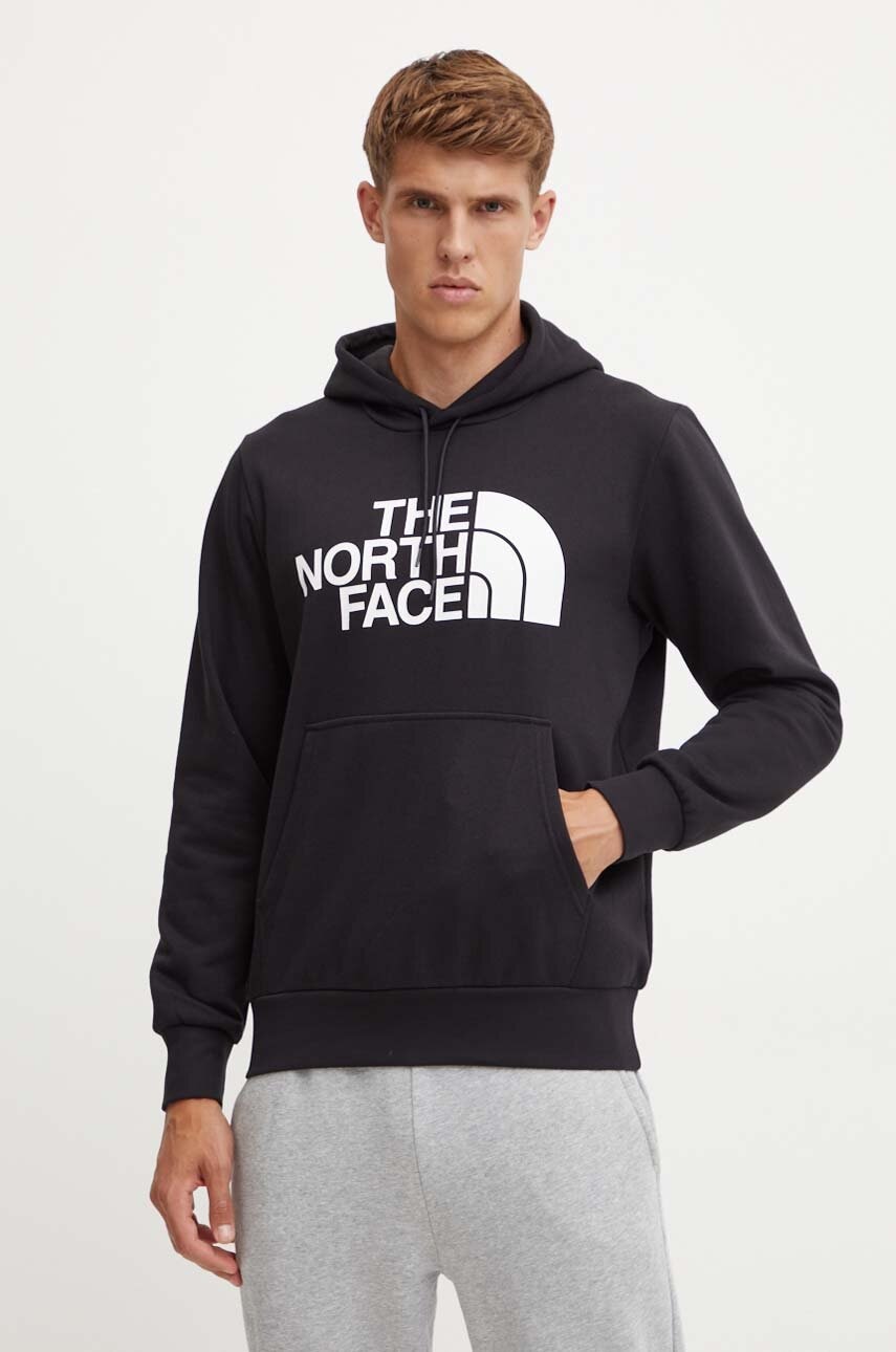Dukserica The North Face Easy Hoodie za muškarce, boja: crna, s kapuljačom, s tiskom, NF0A89FFJK31