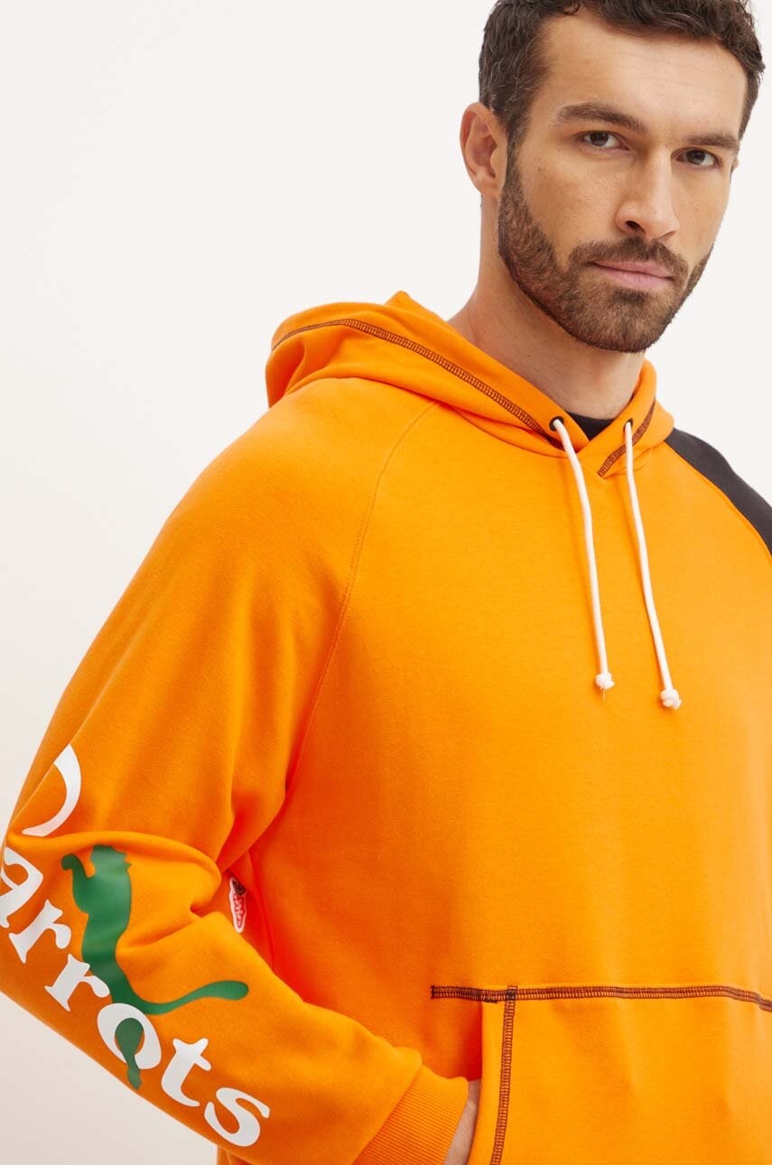 Pulover Puma PUMA X CARROTS Graphic Hoodie TR moški, oranžna barva, s kapuco, 627445