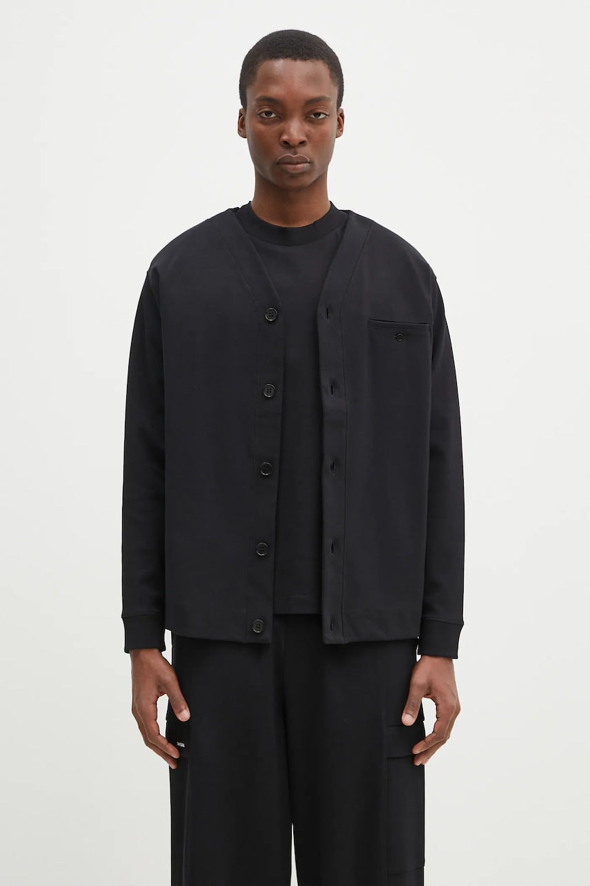 Dukserica Pangaia boja: crna, bez uzorka, 10002237