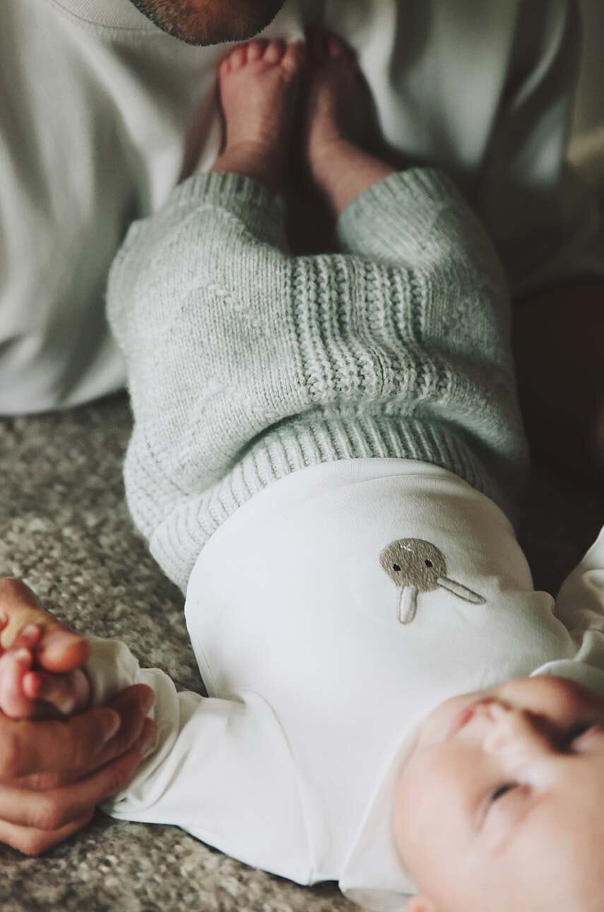 Bombažen body za dojenčka Donsje Davo Bodysuit Bunny 3030102