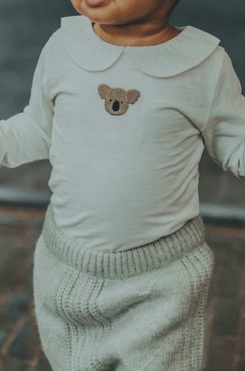 Bombažen body za dojenčka Donsje Davo Bodysuit Koala 3030104