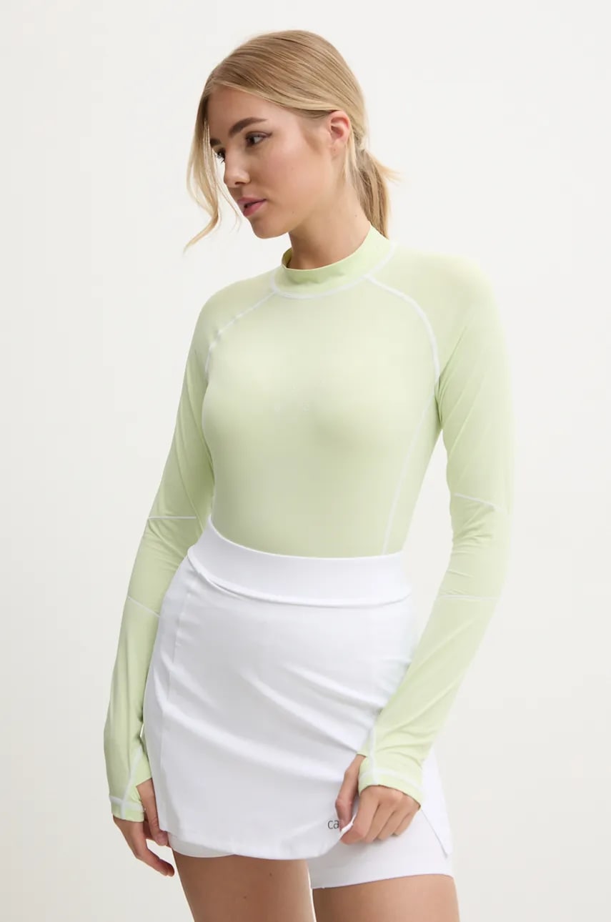 Majica dugih rukava za trening Casall Technical Pursuit boja: zelena, s poludolčevitom, 24218