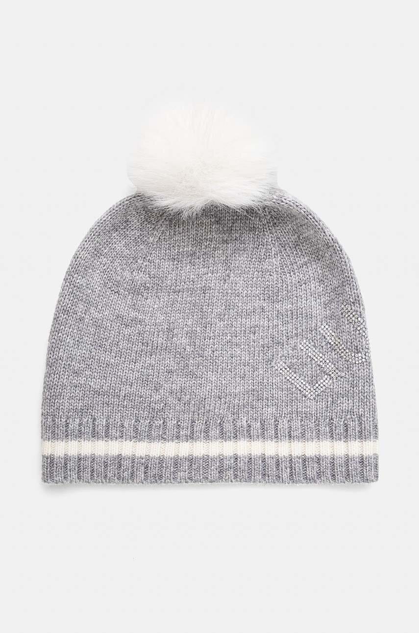 Kapa s dodatkom vune Liu Jo boja: siva, od tanke pletenine, TF4295 MS55L