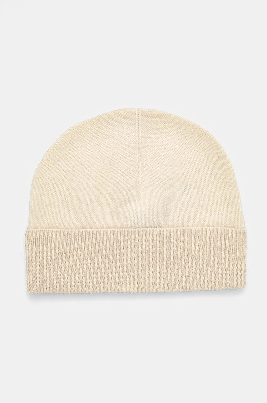 Kapa od kašmira BOSS boja: bež, od tanke pletenine, vunena, 50524296