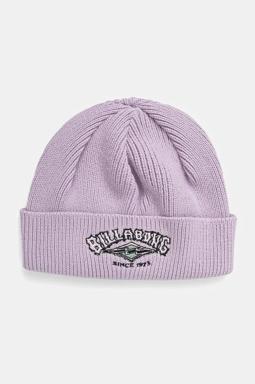 Kapa Billabong 73 High Beanie boja: ljubičasta, od tanke pletenine, pamučna, ABJHA00271