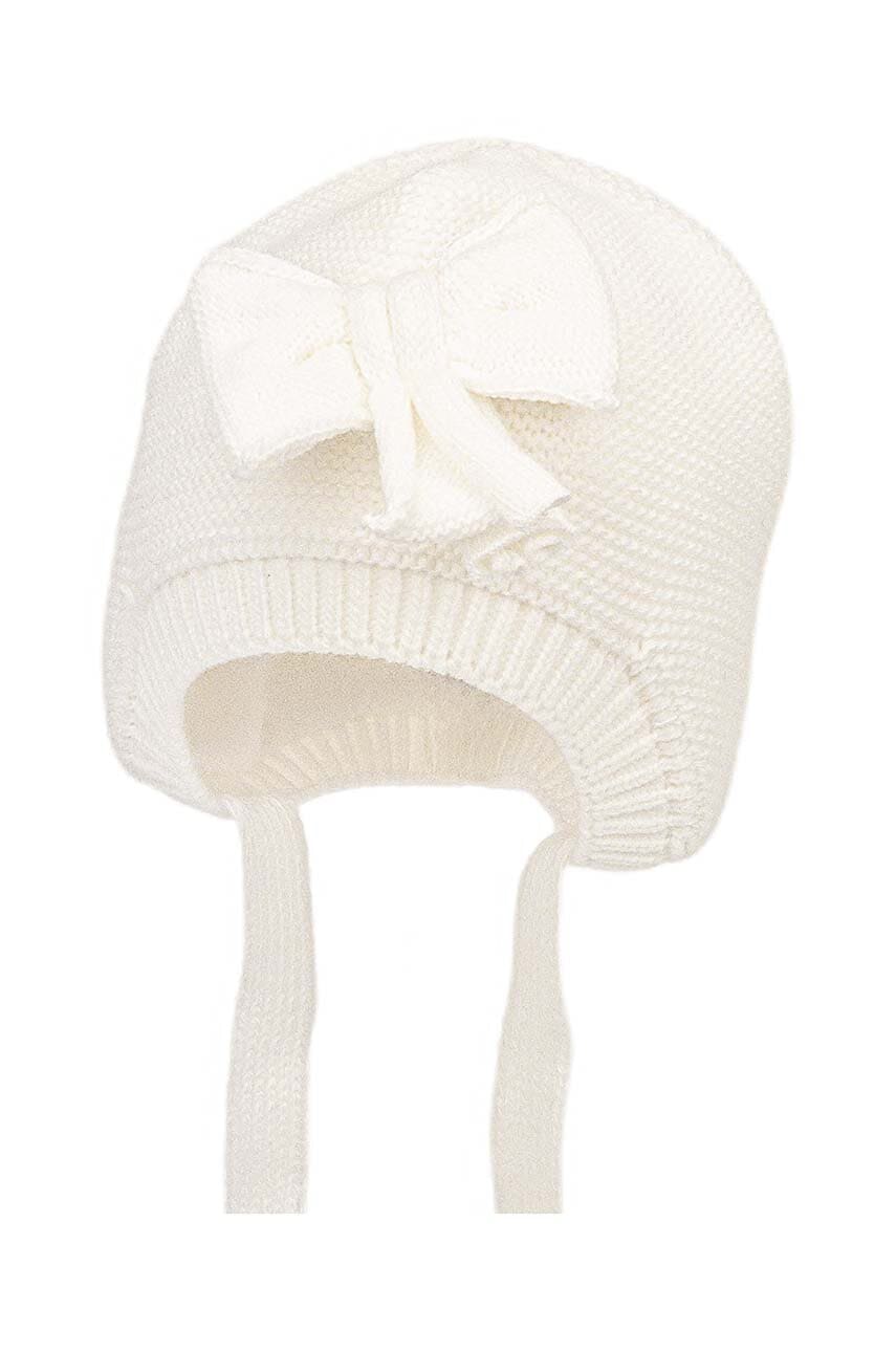 Dječja kapa Jamiks AMARIA boja: bež, od tanke pletenine, JZH230