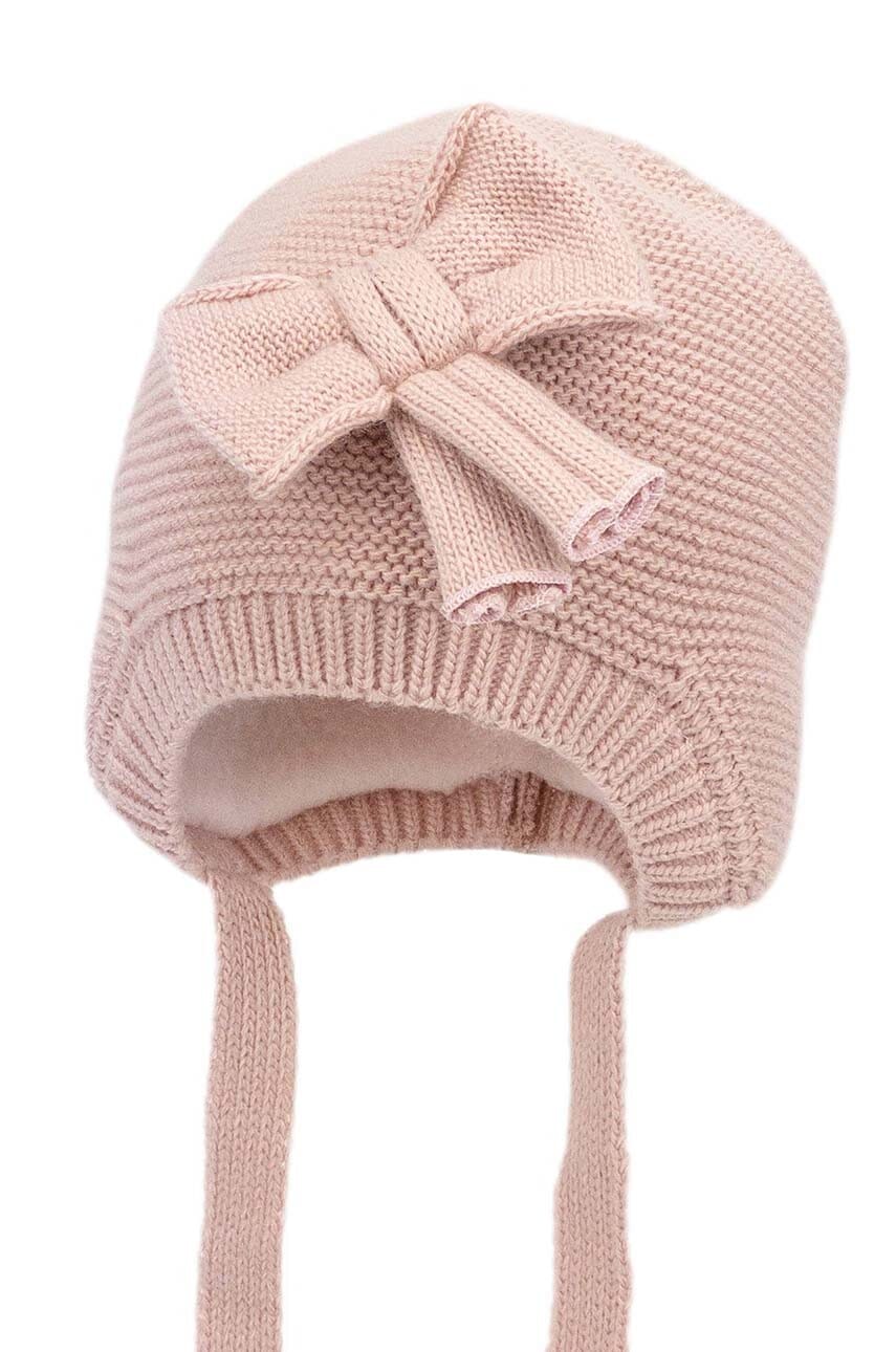 Dječja kapa Jamiks AMARIA boja: ružičasta, od tanke pletenine, JZH230