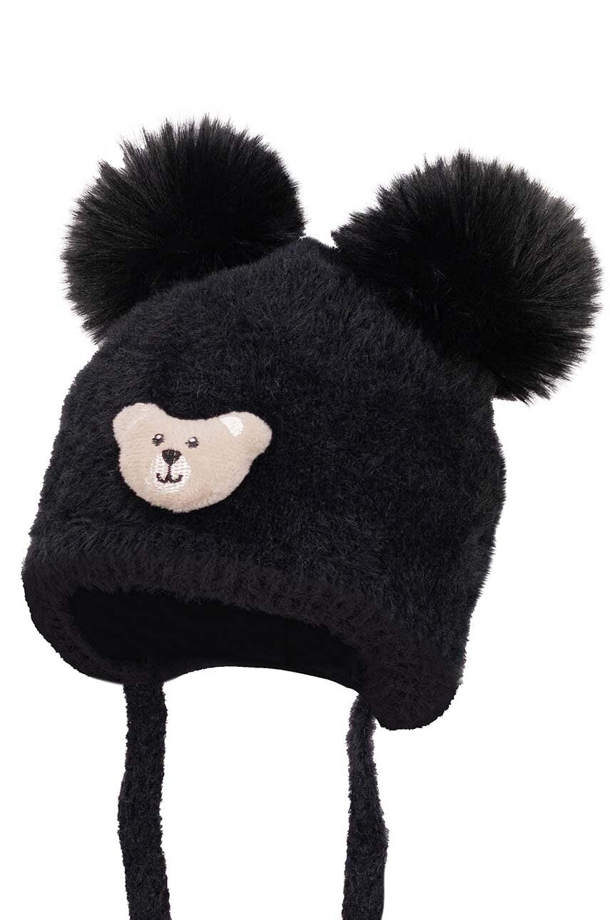 Dječja kapa s dodatkom vune Jamiks ELDAR IIA boja: crna, od tanke pletenine, JZH051