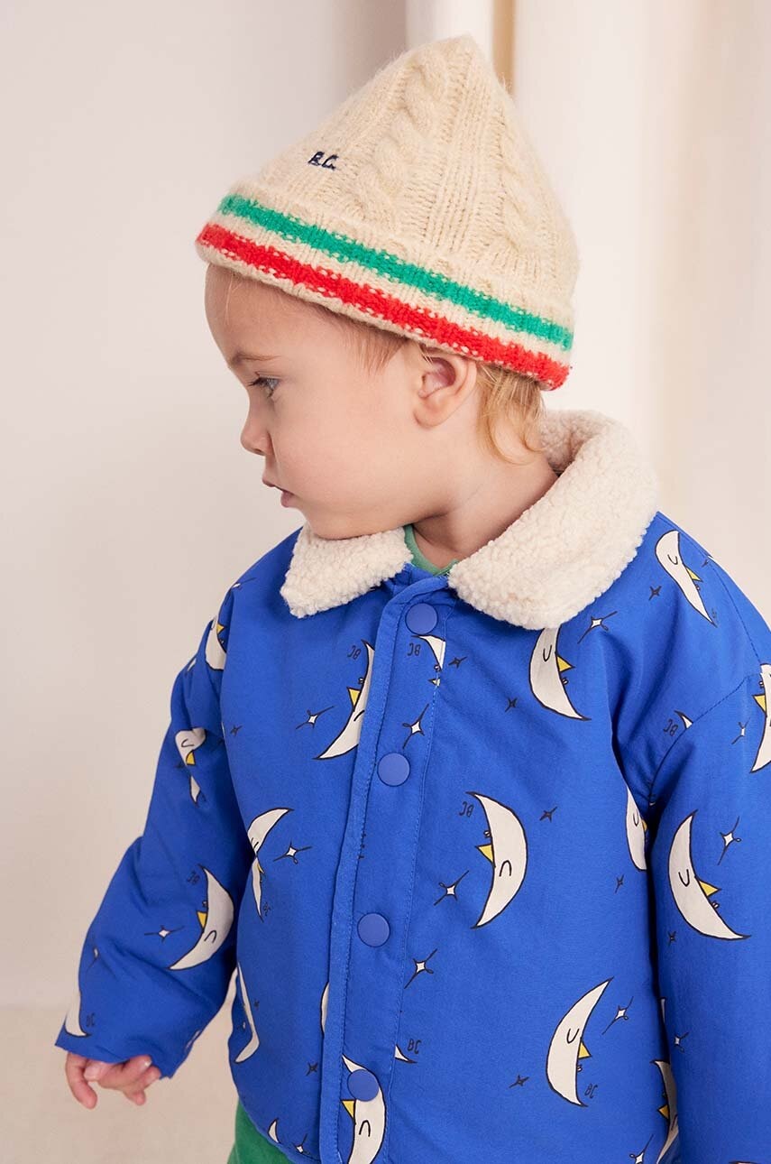 Dječja kapa Bobo Choses boja: bež, od tanke pletenine, 224AH031