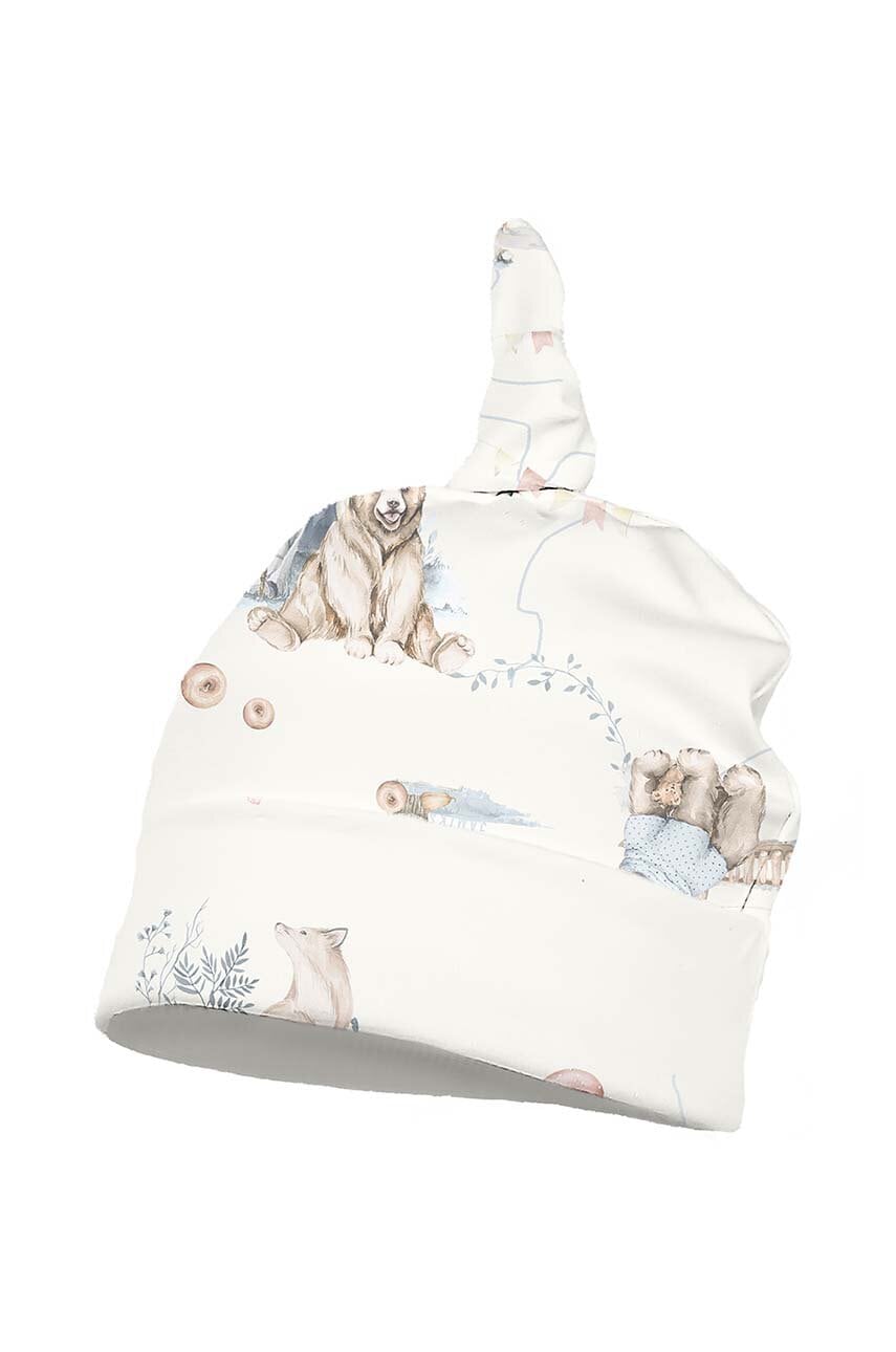 Dječja kapa Jamiks BALTINI boja: bijela, od tanke pletenine, pamučna, JZH222