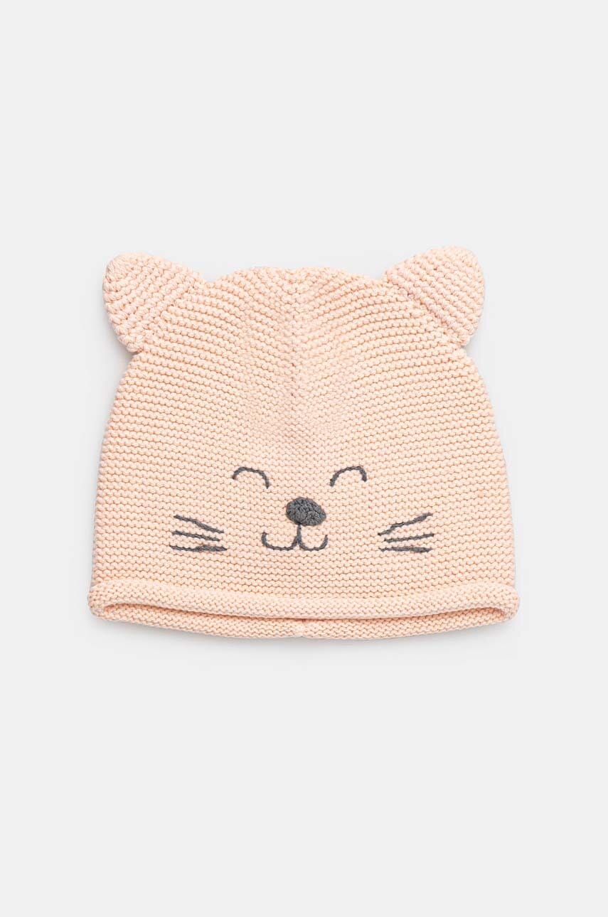 Dječja kapa United Colors of Benetton boja: ružičasta, od tanke pletenine, 6VEEAA00P