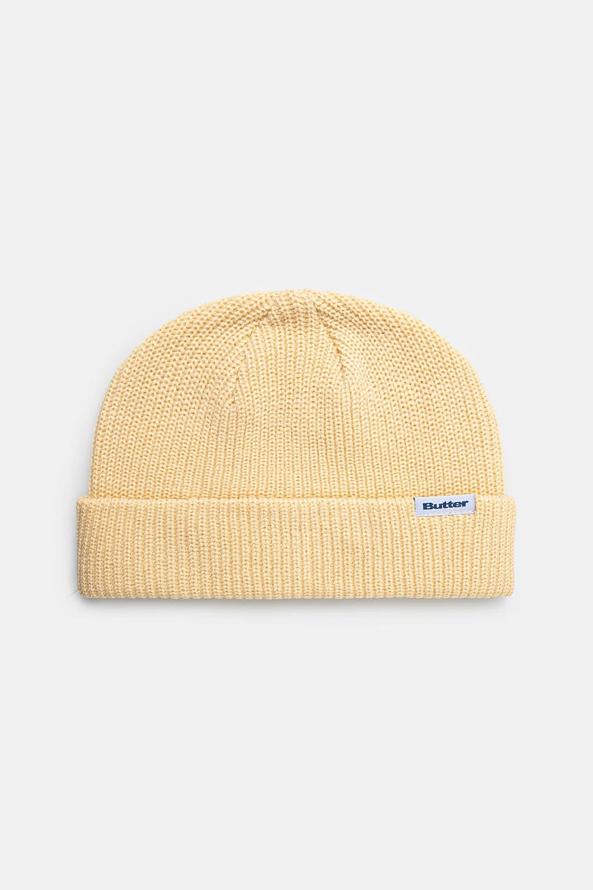 Kapa Butter Goods Wharfie Beanie boja: bež, od tanke pletenine, BG243810