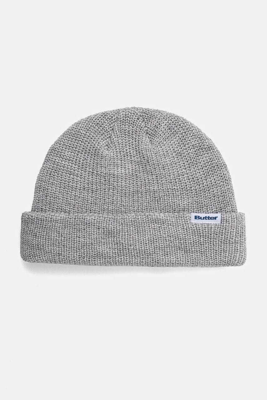 Kapa Butter Goods Wharfie Beanie boja: siva, od tanke pletenine, BG243810