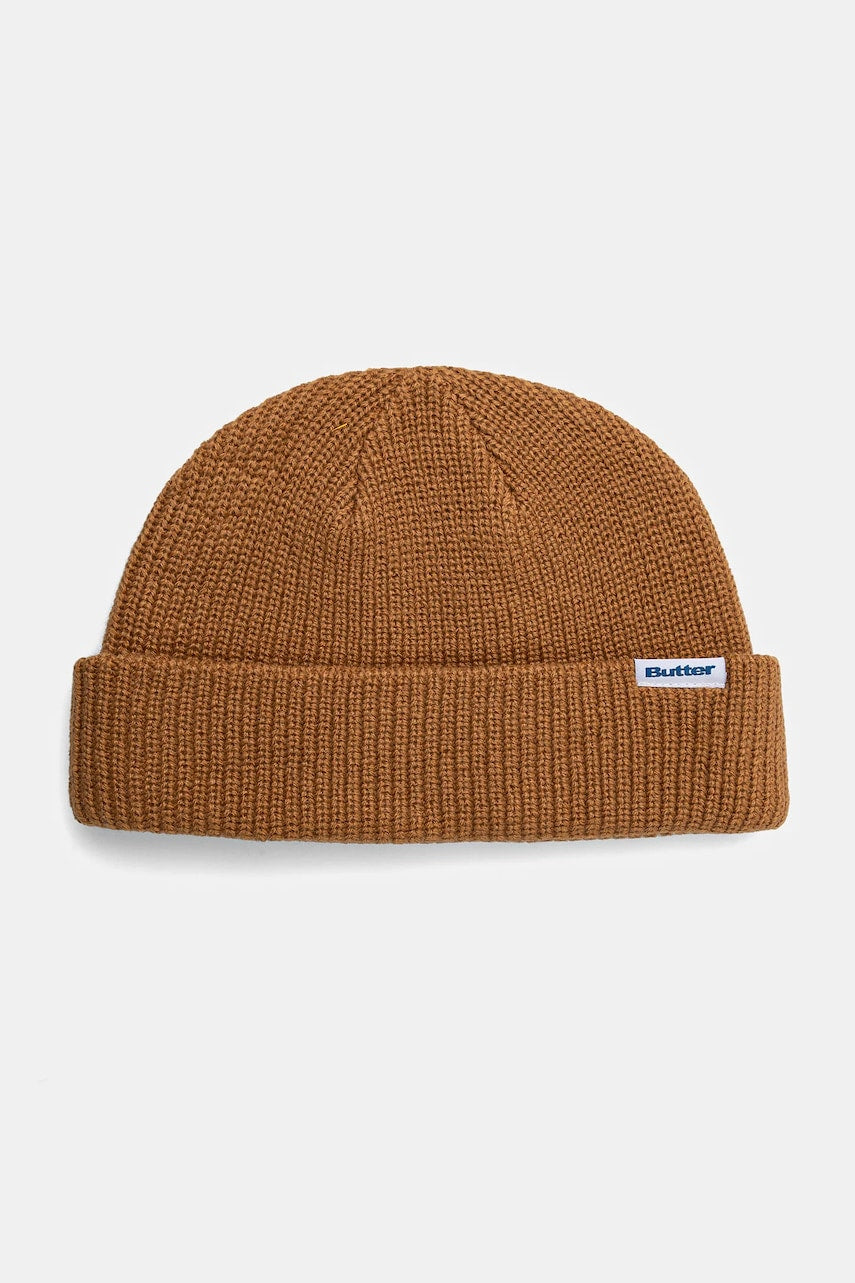 Kapa Butter Goods Wharfie Beanie boja: smeđa, od tanke pletenine, BG243810
