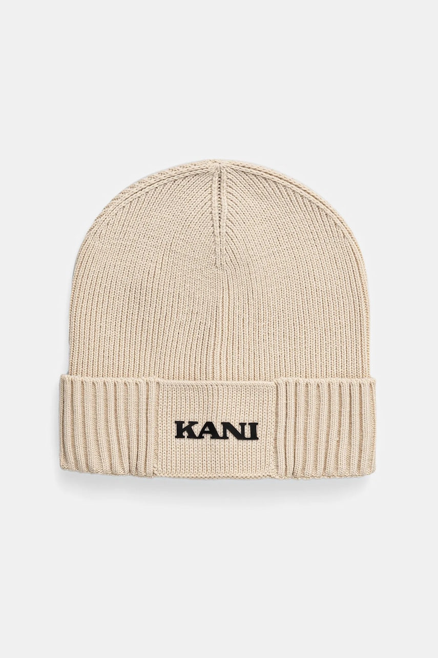 Kapa Karl Kani boja: bež, od tanke pletenine, 70200013