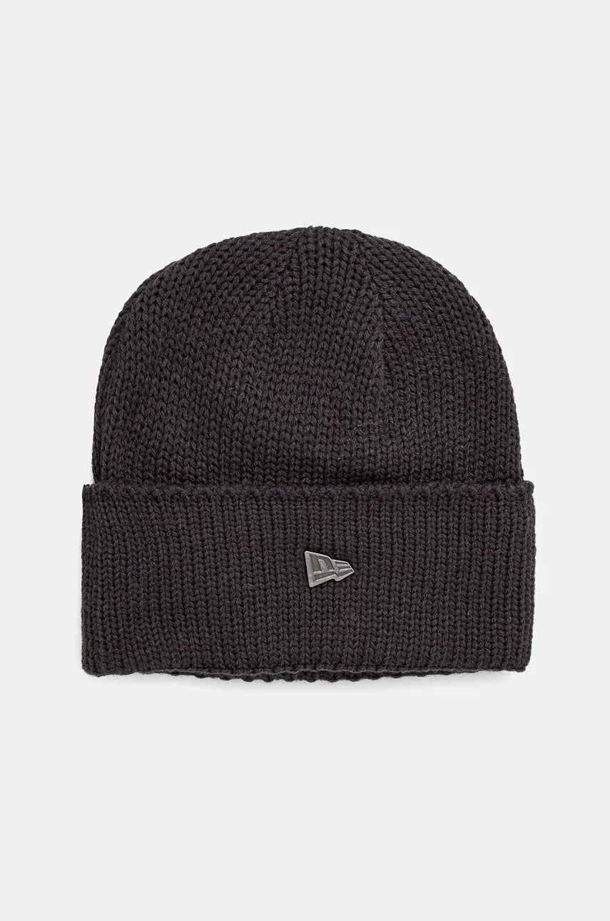 Kapa New Era boja: siva, od tanke pletenine, 60565441