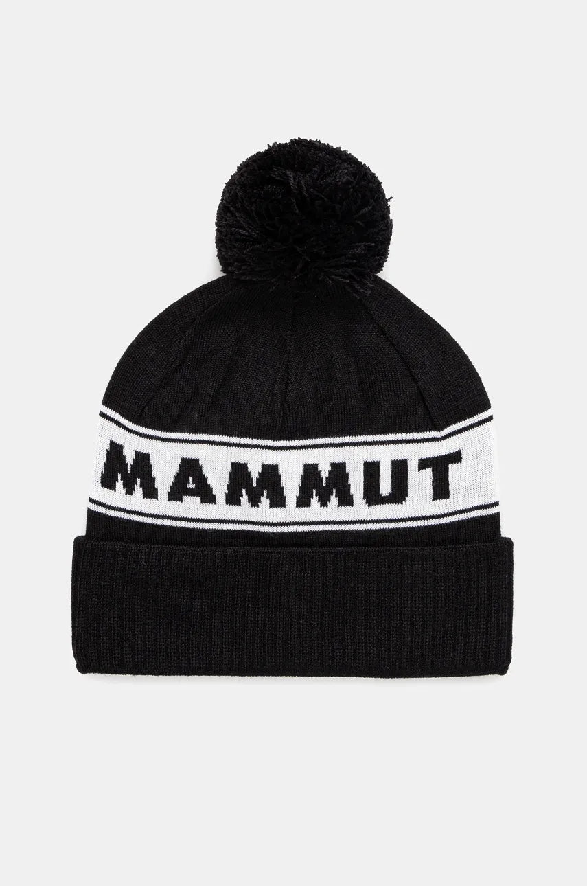 Kapa Mammut Peaks boja: crna, od tanke pletenine, vunena, 1191.01101