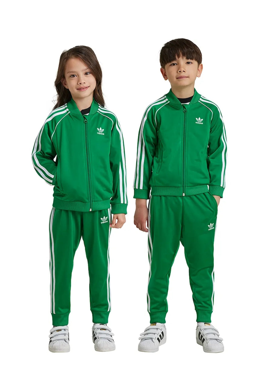 Dječja trenirka adidas Originals SST TRACKSUIT boja: zelena, IY4791