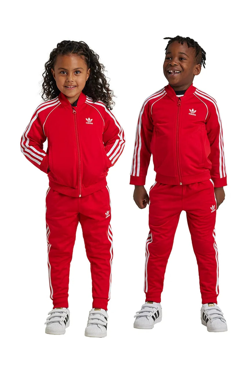 Dječja trenirka adidas Originals SST TRACKSUIT boja: crvena, IX7625