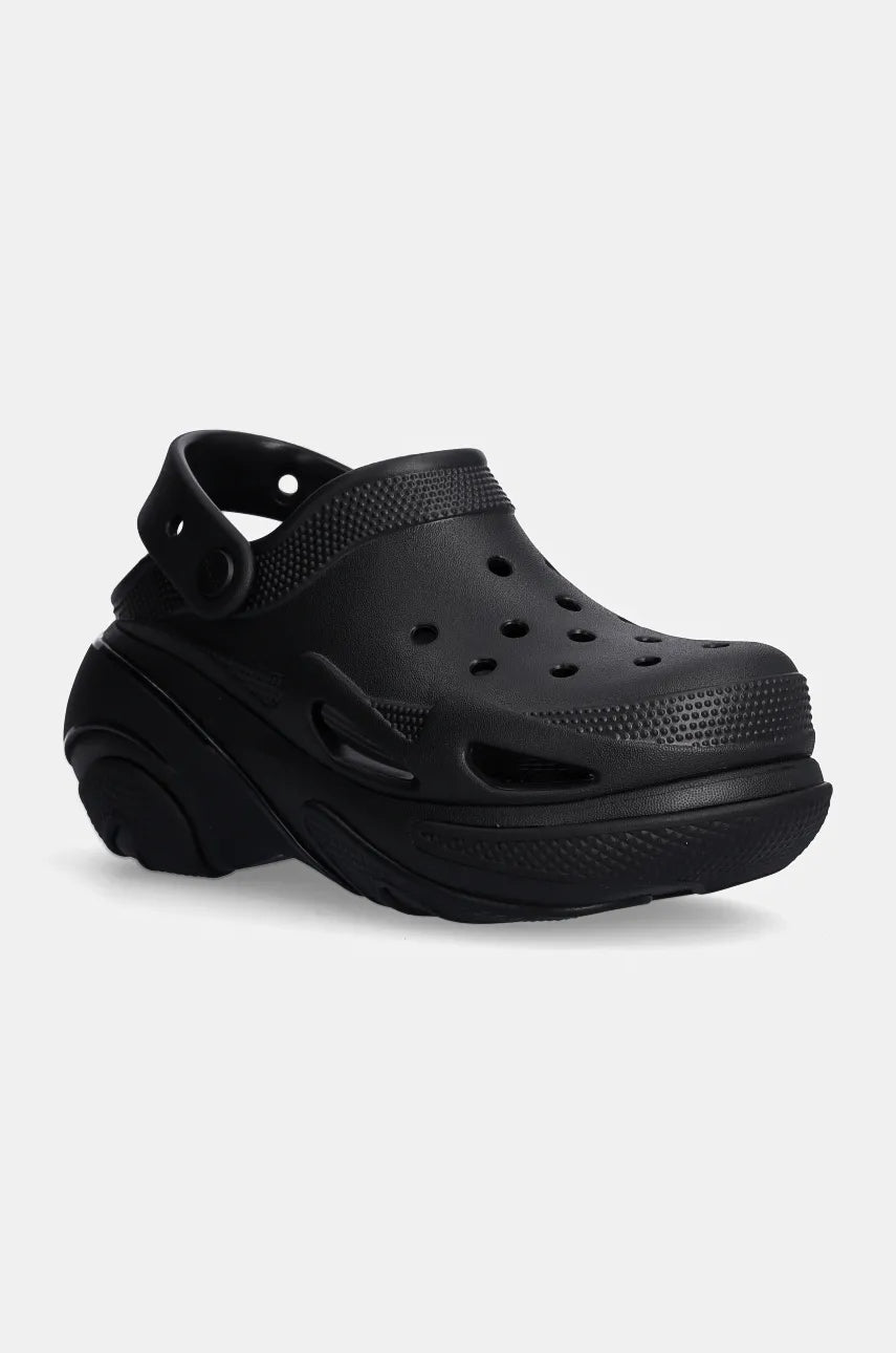 Natikači Crocs Bubble Crush Clog ženski, črna barva, 210061