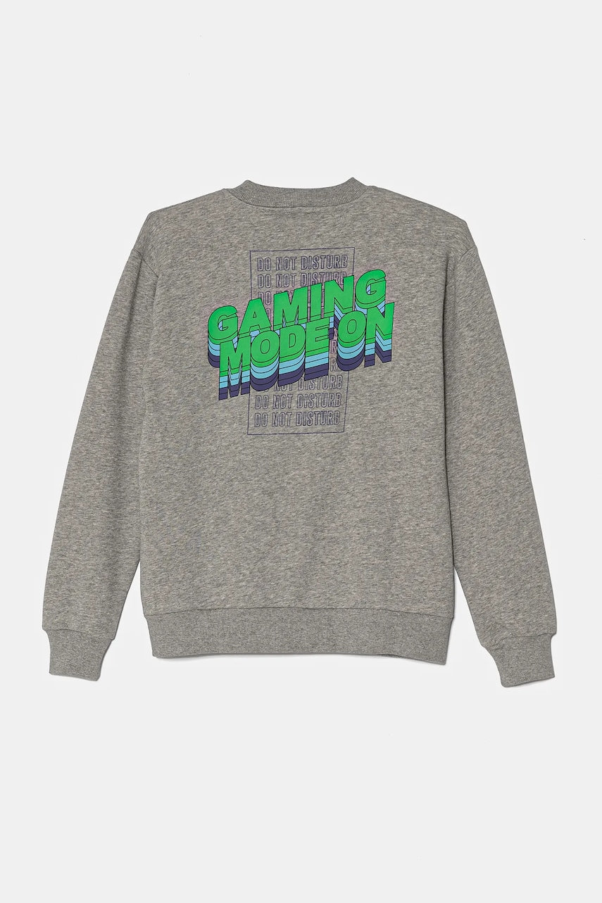 Otroški pulover United Colors of Benetton siva barva, 3PANC504M