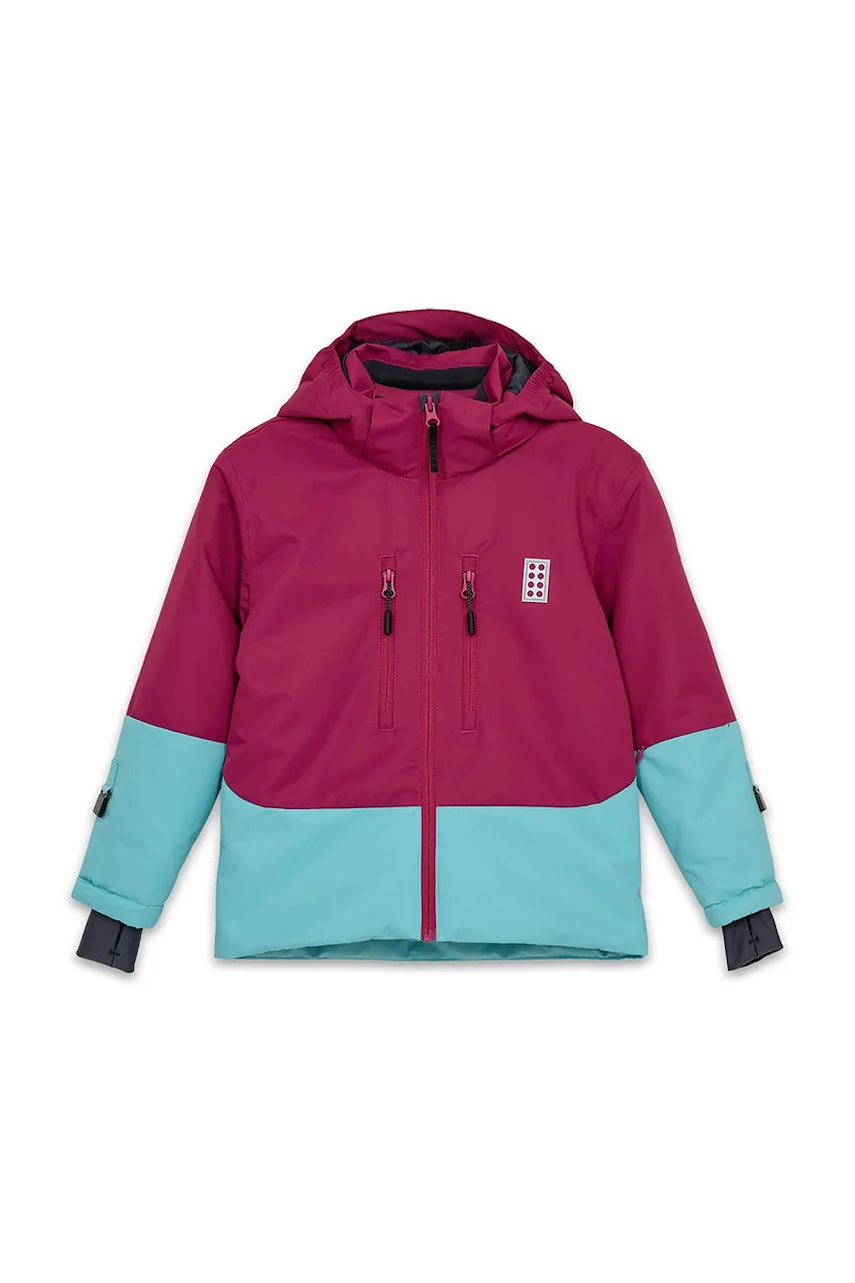 Lego otroška smučarska jakna LWJAD 806 roza barva, 11010839