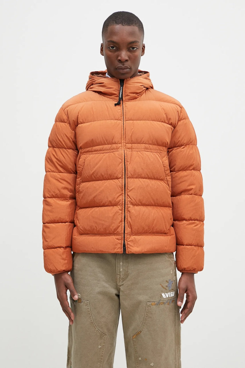 Jakna C.P. Company Chrome-R Goggle Down Jacket za muškarce, boja: narančasta, za zimu, 17CMOW079A005904G