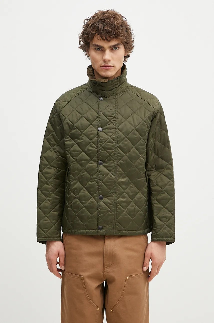 Jakna Barbour OS Transport Quilted Jacket moška, zelena barva, MQU1796