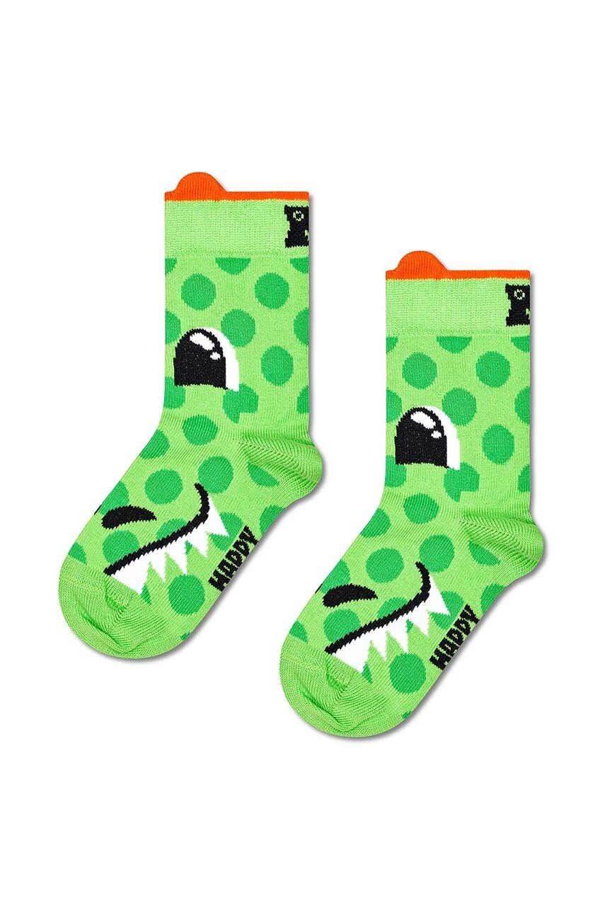 Otroške nogavice Happy Socks Kids Dragon Sock zelena barva, P001435
