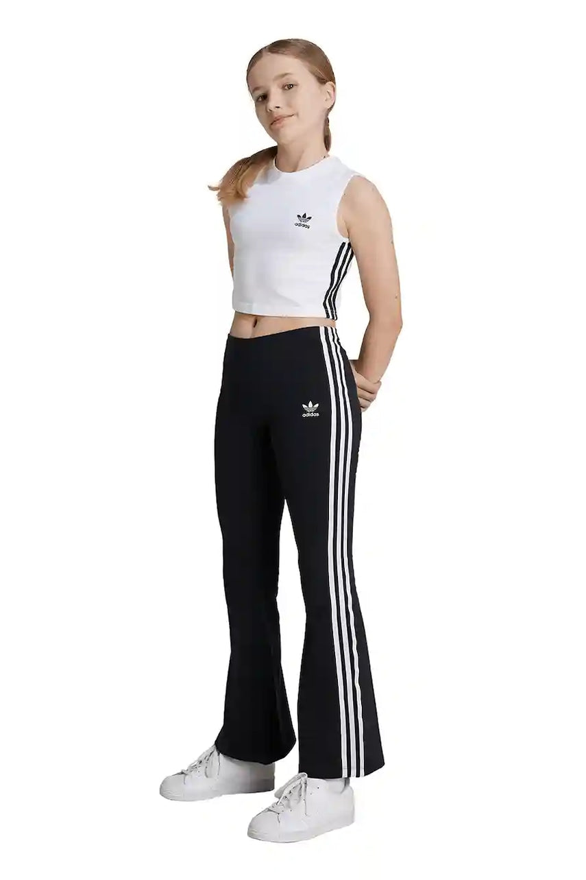 Dječji donji dio trenirke adidas Originals FLAI LEGGINGS boja: crna, s aplikacijom, IY9785