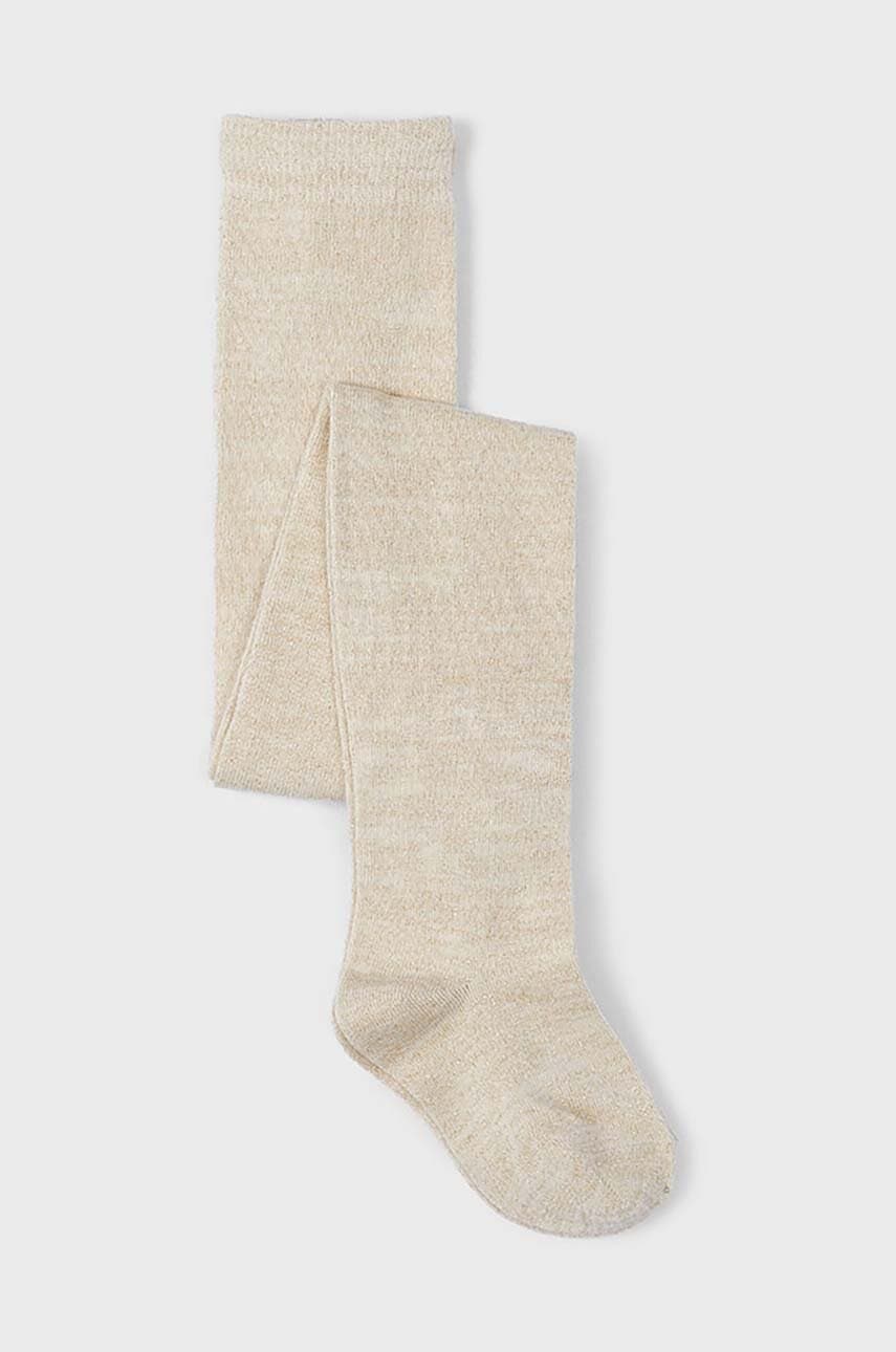 Otroške žabice Mayoral Rajstopy lureks bež barva, 10799