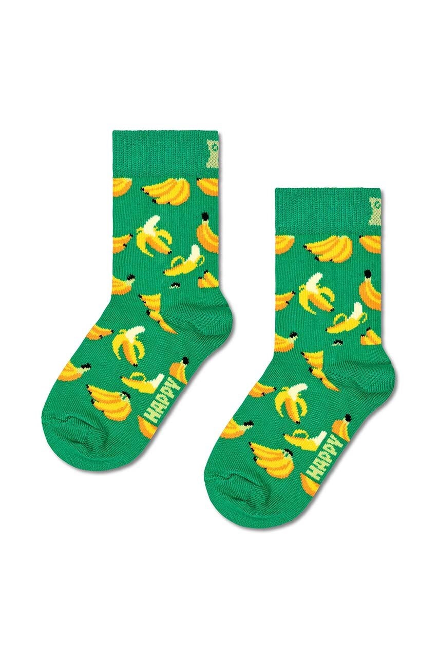 Otroške nogavice Happy Socks Kids Banana Sock zelena barva, P001453