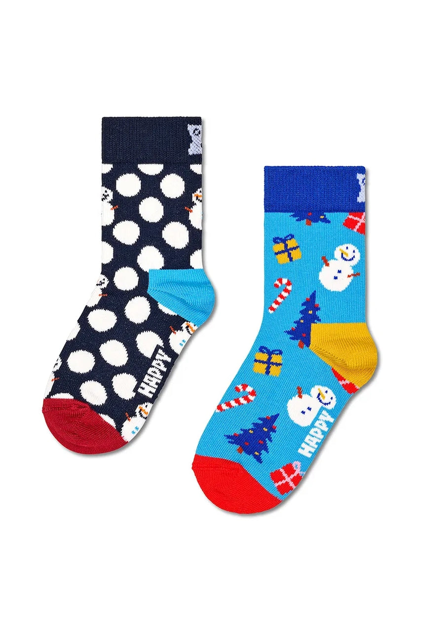 Dječje čarape Happy Socks Kids 2-Pack Big Dot Socks 2-pack boja: tamno plava, P001695