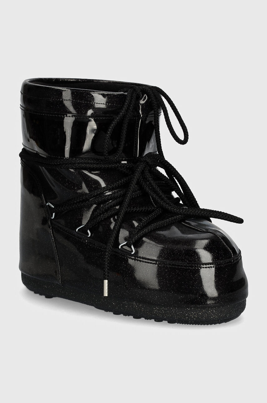Čizme za snijeg Moon Boot MB ICON LOW GLITTER boja: crna, 80D1409440 N001