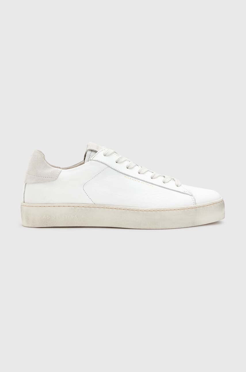 Usnjene superge AllSaints Shana Sneaker bela barva, W105FB
