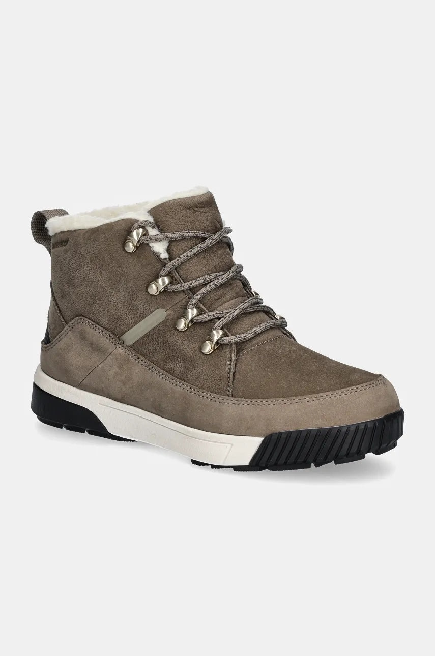 Cipele The North Face Sierra Mid za žene, boja: siva, s toplom podstavom, NF0A4T3X8IU1