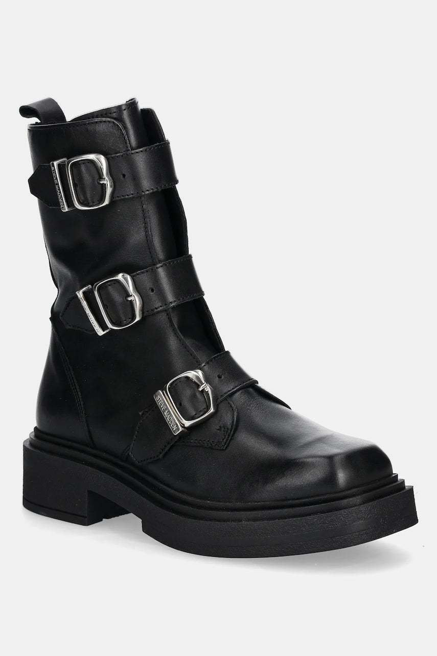 Gležnjače Steve Madden Clipper za žene, boja: crna, s platformom, sa srednje toplom podstavom, SM11003402