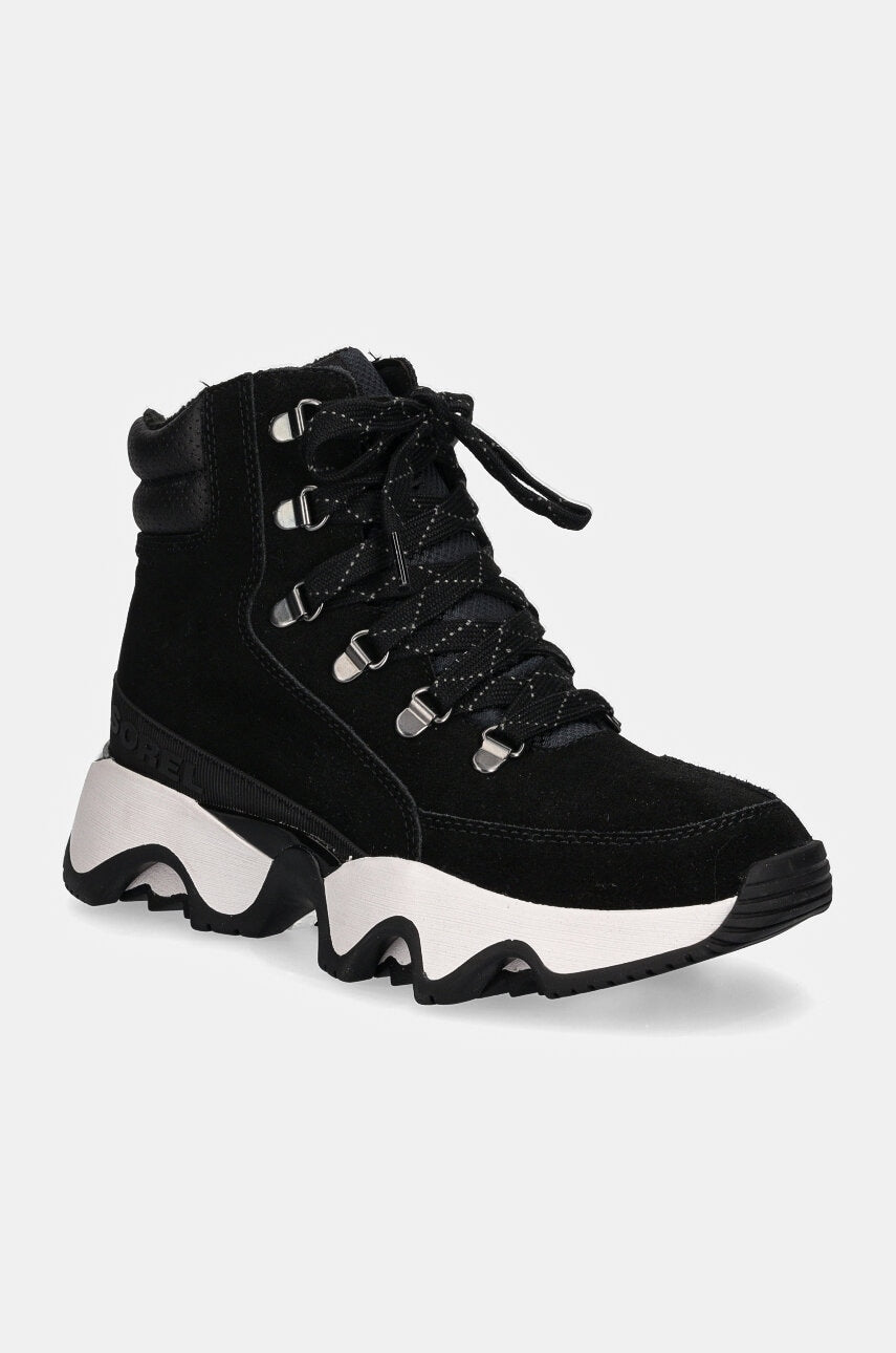 Cipele Sorel KINETIC IMPACT CONQUEST boja: crna, ravni potplat, sa srednje toplom podstavom, 2088281010