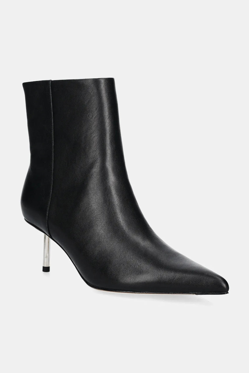 Kožne gležnjače Stand Studio Madison Studded Boot za žene, boja: crna, s tankom potpeticom, 66335-7770