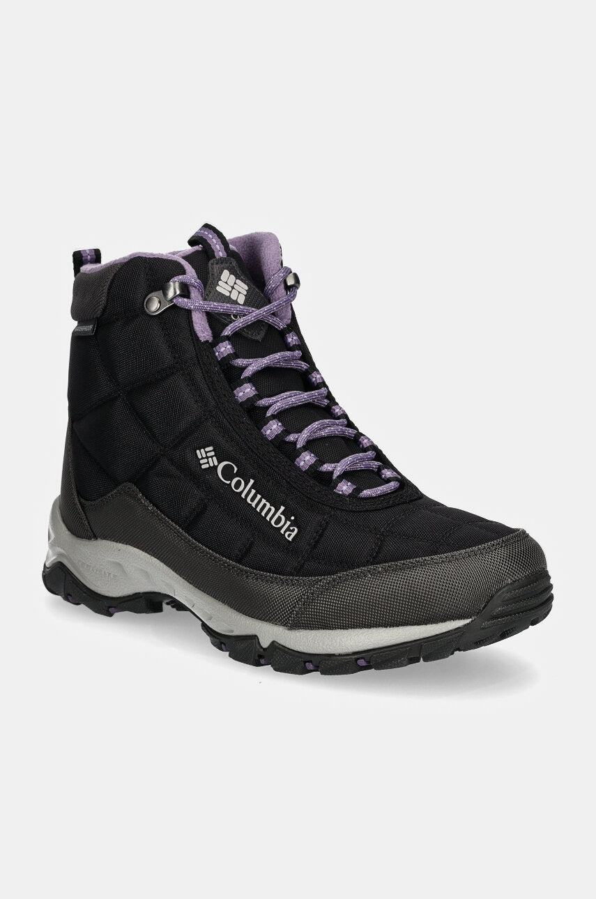 Cipele Columbia Firecamp za žene, boja: crna, s toplom podstavom, 2099891