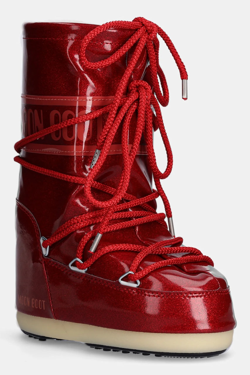 Dječje cipele za snijeg Moon Boot ICON JR GLITTER boja: crvena, 80D3400290