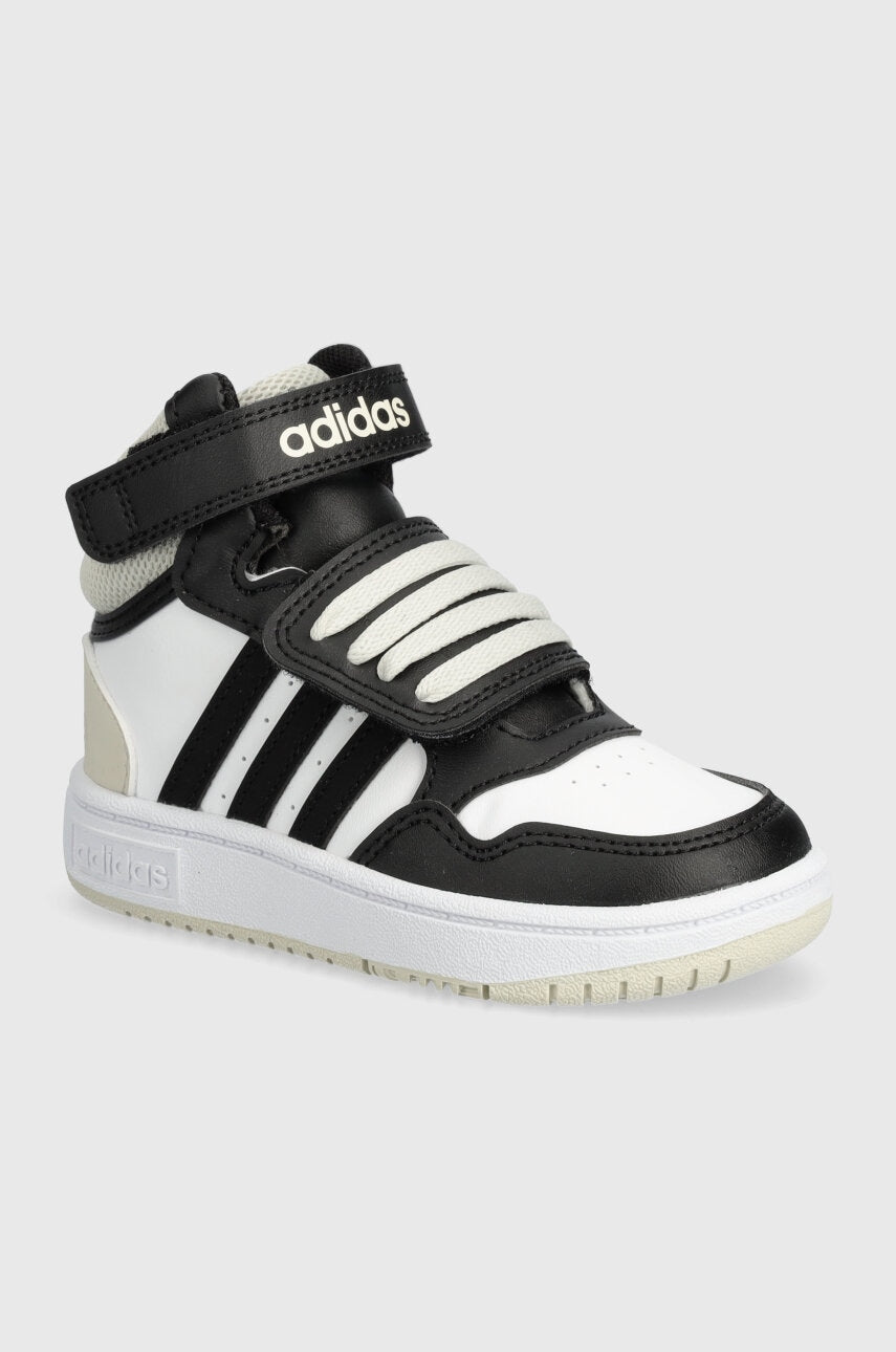 Otroške superge adidas Originals HOOPS MID 3.0 AC črna barva, IH7903