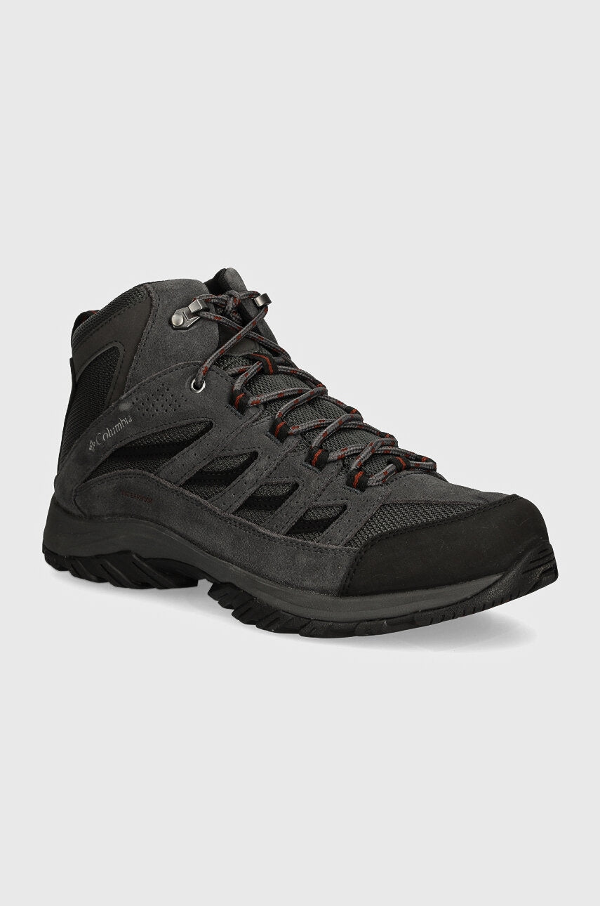 Cipele Columbia Crestwood Mid Waterproof za muškarce, boja: siva, 2100641