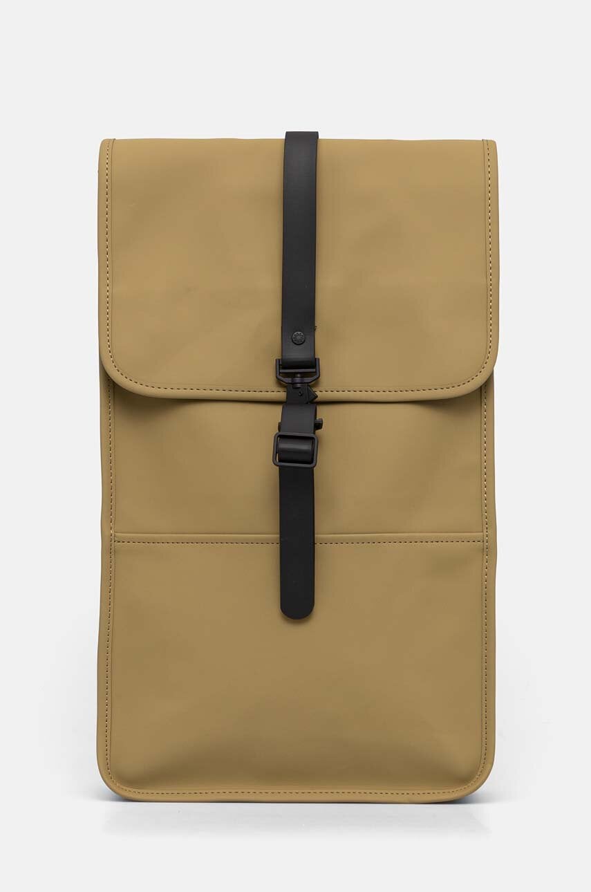 Ruksak Rains Backpack W3 boja: zelena, veliki, bez uzorka, 13000-44