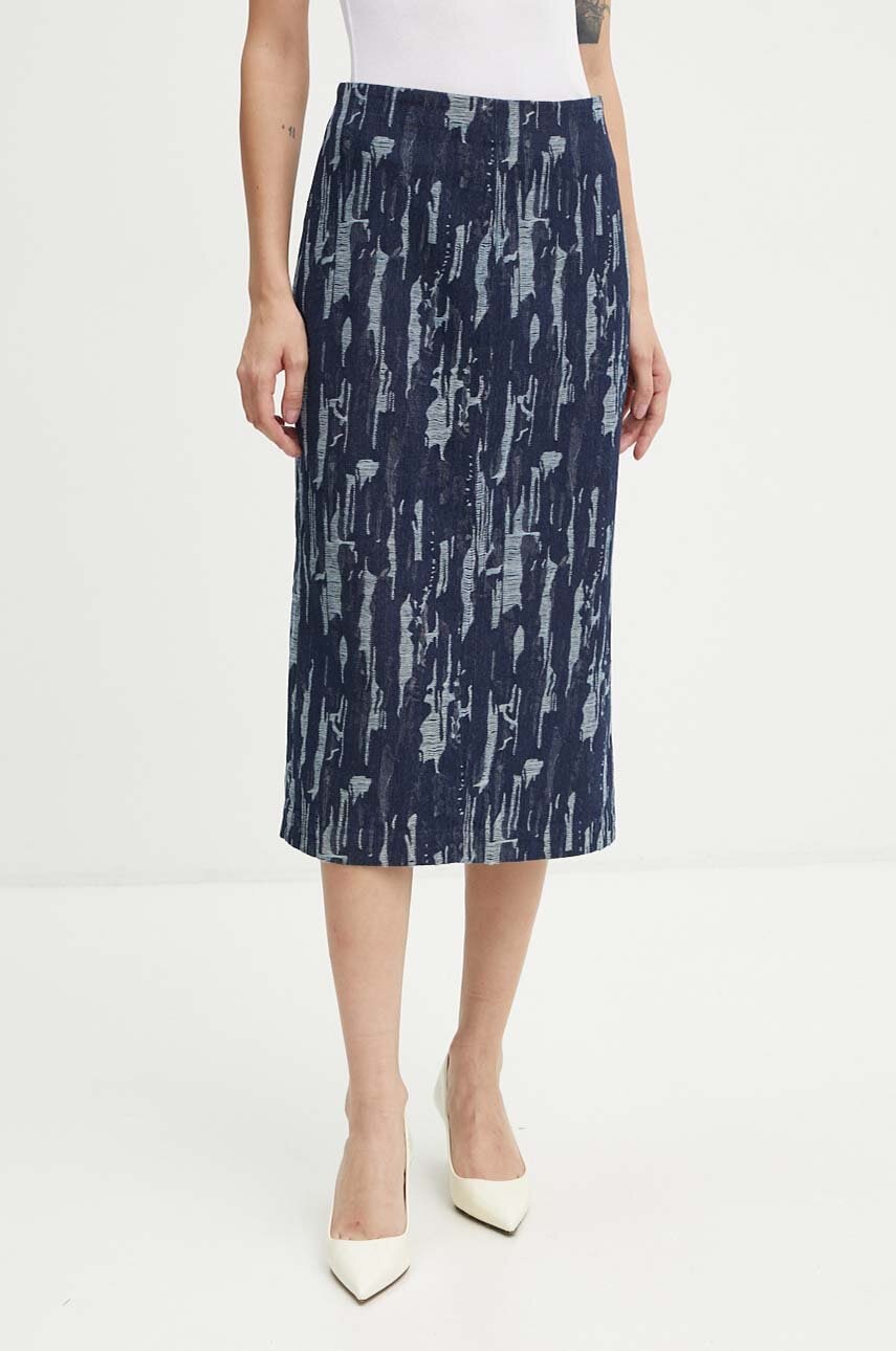 Jeans krilo Bruuns Bazaar IxoraBBTanella skirt mornarsko modra barva, BBW4120