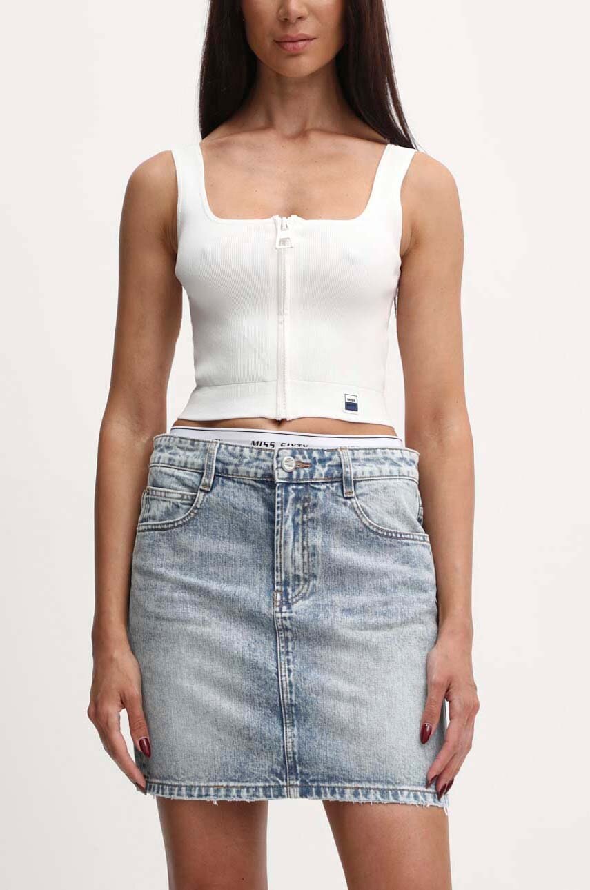 Traper suknja Miss Sixty 6L2KJ0920000 KJ0920  DENIM S-SKIRT mini, ravna, 6L2KJ0920000